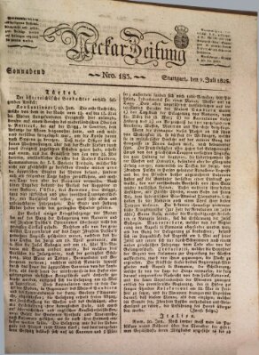 Neckar-Zeitung Samstag 9. Juli 1825