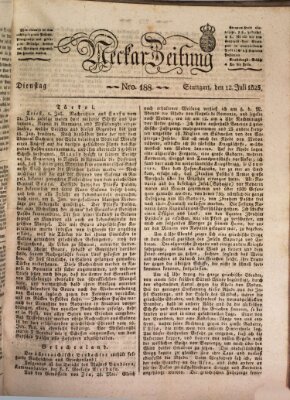 Neckar-Zeitung Dienstag 12. Juli 1825