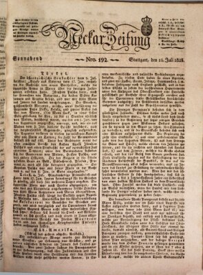 Neckar-Zeitung Samstag 16. Juli 1825