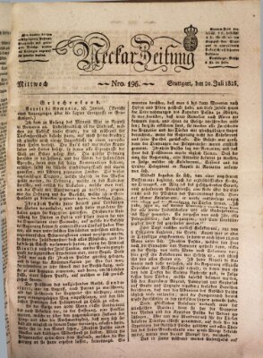 Neckar-Zeitung Mittwoch 20. Juli 1825