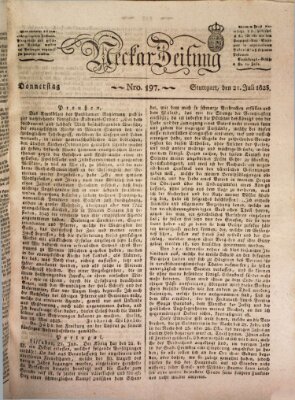 Neckar-Zeitung Donnerstag 21. Juli 1825