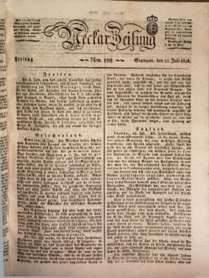 Neckar-Zeitung Freitag 22. Juli 1825