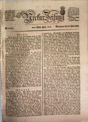 Neckar-Zeitung Montag 25. Juli 1825