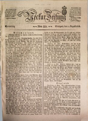 Neckar-Zeitung Sonntag 14. August 1825