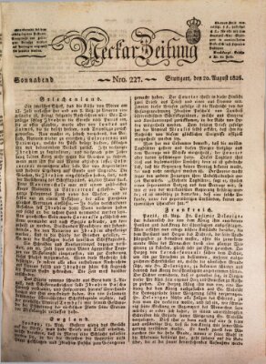 Neckar-Zeitung Samstag 20. August 1825