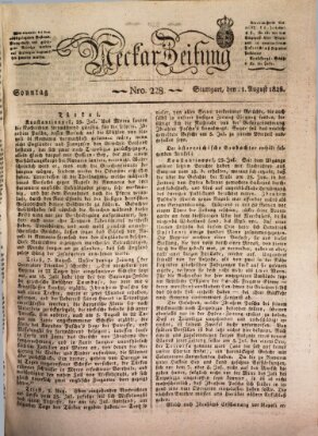 Neckar-Zeitung Sonntag 21. August 1825