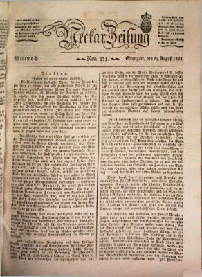 Neckar-Zeitung Mittwoch 24. August 1825