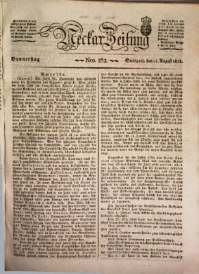 Neckar-Zeitung Donnerstag 25. August 1825