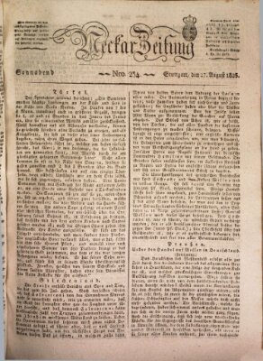 Neckar-Zeitung Samstag 27. August 1825