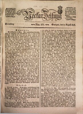 Neckar-Zeitung Dienstag 30. August 1825