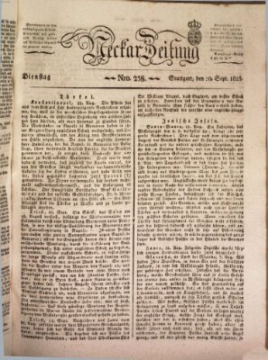 Neckar-Zeitung Dienstag 20. September 1825