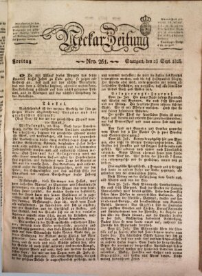 Neckar-Zeitung Freitag 23. September 1825