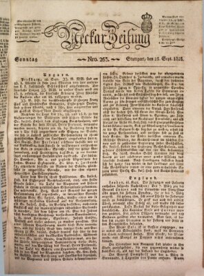 Neckar-Zeitung Sonntag 25. September 1825