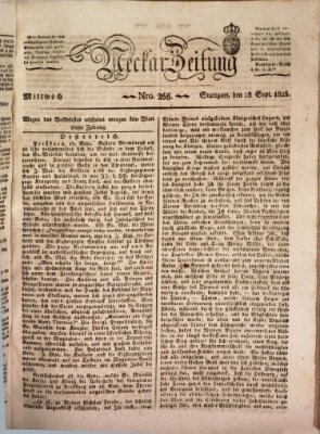 Neckar-Zeitung Mittwoch 28. September 1825