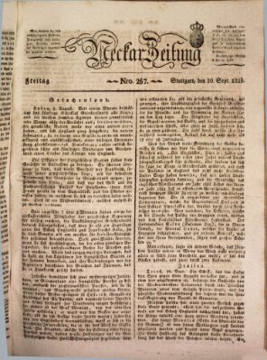 Neckar-Zeitung Freitag 30. September 1825