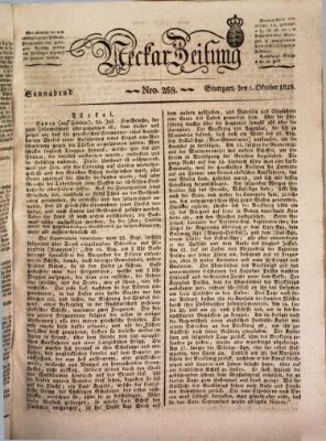 Neckar-Zeitung Samstag 1. Oktober 1825