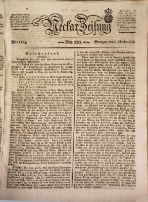 Neckar-Zeitung Montag 3. Oktober 1825