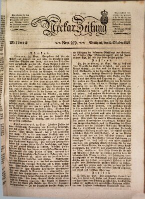 Neckar-Zeitung Mittwoch 12. Oktober 1825