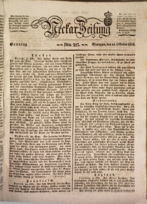 Neckar-Zeitung Sonntag 16. Oktober 1825