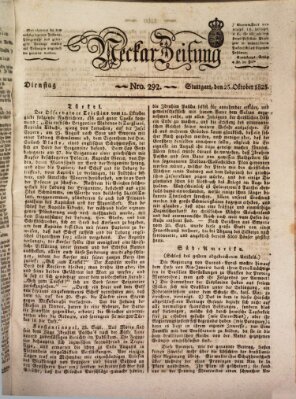Neckar-Zeitung Dienstag 25. Oktober 1825