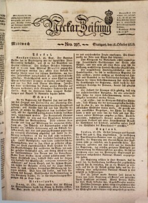 Neckar-Zeitung Mittwoch 26. Oktober 1825