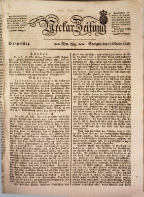 Neckar-Zeitung Donnerstag 27. Oktober 1825