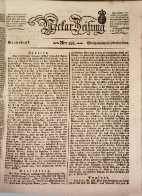 Neckar-Zeitung Samstag 29. Oktober 1825