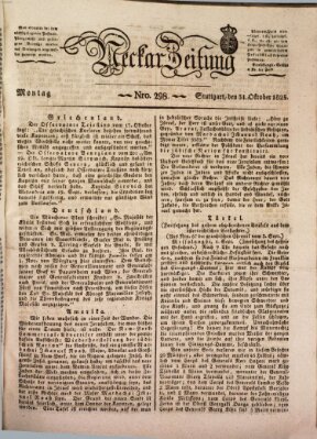 Neckar-Zeitung Montag 31. Oktober 1825