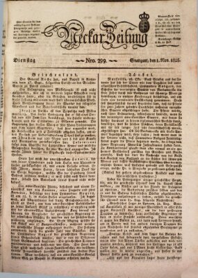 Neckar-Zeitung Dienstag 1. November 1825