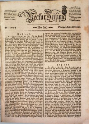 Neckar-Zeitung Mittwoch 2. November 1825