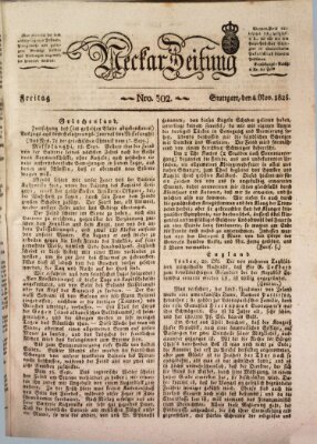 Neckar-Zeitung Freitag 4. November 1825