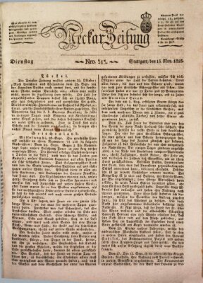 Neckar-Zeitung Dienstag 15. November 1825