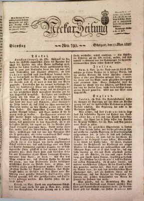 Neckar-Zeitung Dienstag 22. November 1825