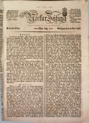 Neckar-Zeitung Donnerstag 24. November 1825