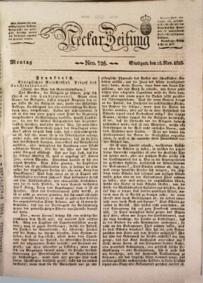Neckar-Zeitung Montag 28. November 1825