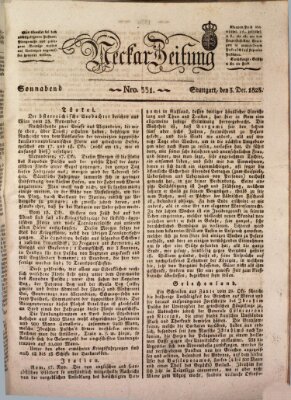 Neckar-Zeitung Samstag 3. Dezember 1825