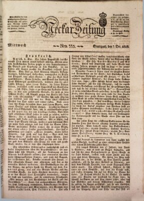 Neckar-Zeitung Mittwoch 7. Dezember 1825