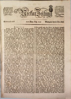 Neckar-Zeitung Samstag 10. Dezember 1825