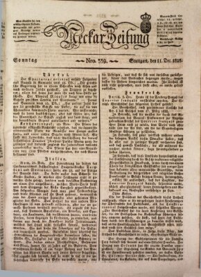 Neckar-Zeitung Sonntag 11. Dezember 1825