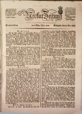 Neckar-Zeitung Donnerstag 22. Dezember 1825