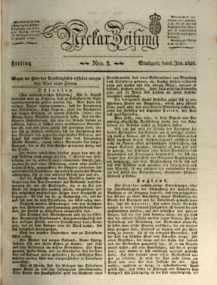 Neckar-Zeitung Freitag 6. Januar 1826