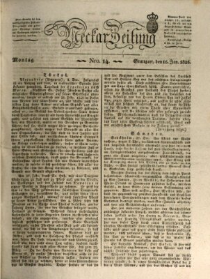 Neckar-Zeitung Montag 16. Januar 1826