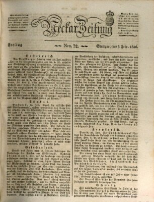 Neckar-Zeitung Freitag 3. Februar 1826