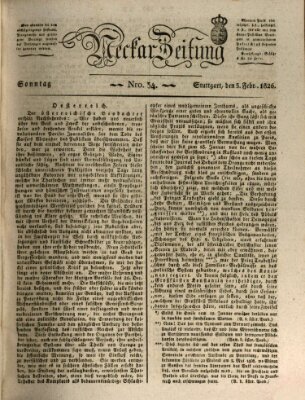 Neckar-Zeitung Sonntag 5. Februar 1826