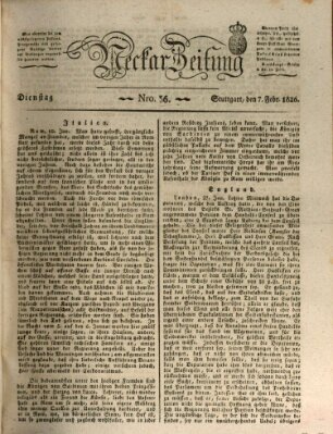 Neckar-Zeitung Dienstag 7. Februar 1826