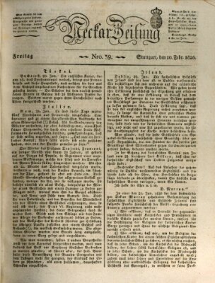 Neckar-Zeitung Freitag 10. Februar 1826