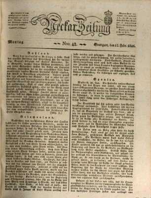 Neckar-Zeitung Montag 13. Februar 1826