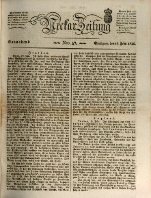 Neckar-Zeitung Samstag 18. Februar 1826