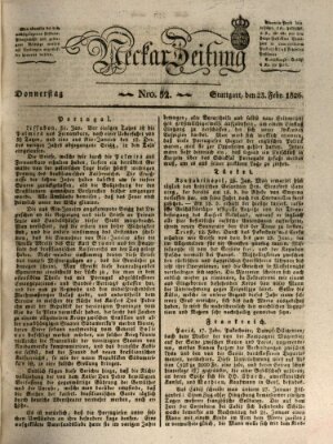 Neckar-Zeitung Donnerstag 23. Februar 1826