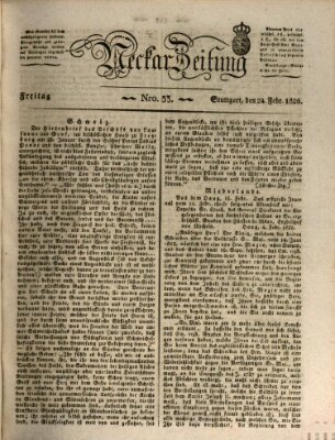 Neckar-Zeitung Freitag 24. Februar 1826